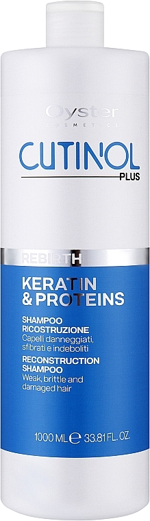 Regenerierendes Haarshampoo mit Keratin und Proteinen - Oyster Cosmetics Cutinol Plus Rebirth Reconstruction Shampoo  — Bild N2
