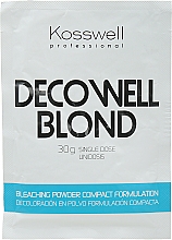 Düfte, Parfümerie und Kosmetik Aufhellender Haarpuder Anti-Gelbstich - Kosswell Professional Decowell Blond