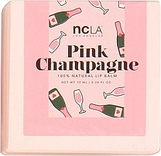 Natürlicher pflegender Lippenbalsam Pink Champagner mit Kokosöl, Shea-, Kakao- und Avocadobutter - NCLA Beauty Balm Babe Pink Champagne Lip Balm — Bild N4