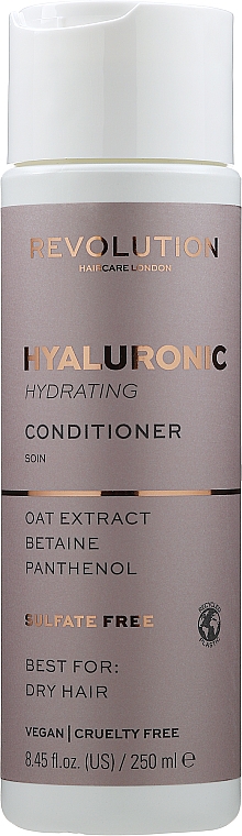 Feuchtigkeitsspendende, weichmachende Haarspülung mit Hyaluronsäure und Hafer-Extrakt - Makeup Revolution Hyaluronic Acid Hydrating Conditioner — Bild N1