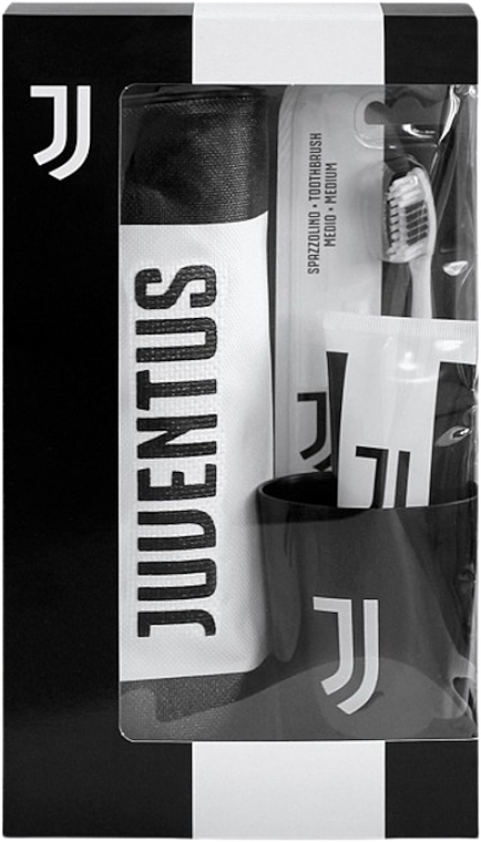 Set - Naturaverde Football Teams Juventus Oral Care Set (toothbrush/1pc + toothpaste/75ml + acc/2pcs) — Bild N1