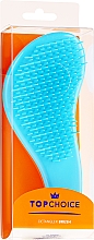 Entwirrbürste "Detangler Rubberised" blau-orange 63916 - Top Choice — Bild N3