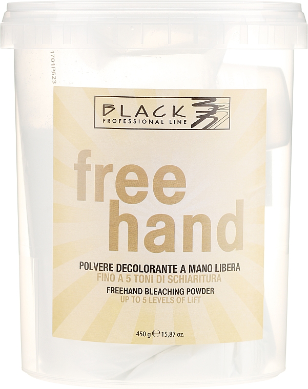 Aufhellungspulver - Black Professional Line Bleaching Powder For Free-Hand — Bild N1