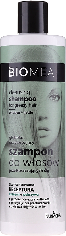 Tiefenreinigendes Shampoo für fettiges Haar - Farmona Biomea Cleansing Shampoo — Bild N1