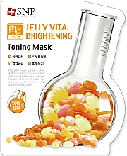 Düfte, Parfümerie und Kosmetik Aufhellende Tuchmaske für das Gesicht mit Vitamin C - SNP Jelly Vita Brightening Toning Mask