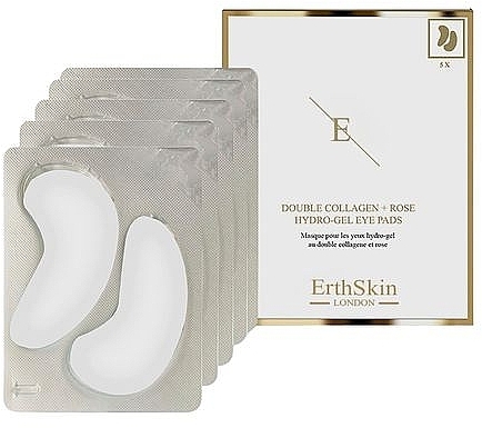 Hydrogel-Augenpads mit Kollagen und Rosenextrakt - ErthSkin London Double Collagen + Rose Hydro-Gel Eye Pads — Bild N1