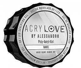 Polyacryl-Nagelgel - Alessandro International AcryLove Poly-Acryl-Gel White — Bild N1