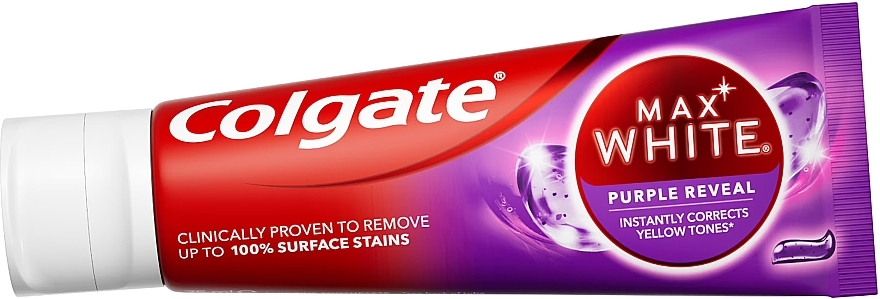 Erfrischende Zahnpasta - Colgate Max White Purple Reveal Toothpaste — Bild N2