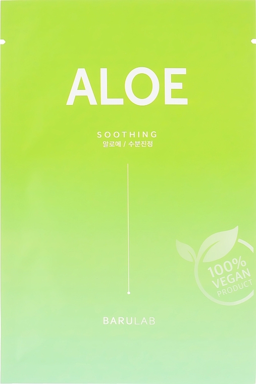 Tuchmaske - Barulab The Clean Vegan Aloe Soothing Mask  — Bild N1