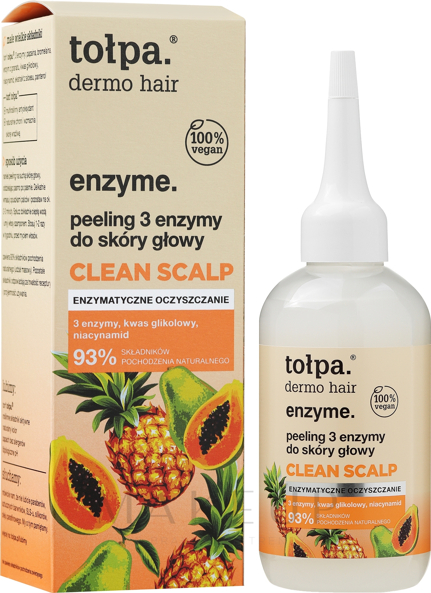 Kopfhautpeeling mit 3 Enzymen - Tolpa Dermo Hair — Bild 100 ml