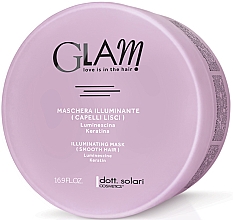 Glättende Haarmaske für mehr Glanz mit Keratin - Dott. Solari Glam Illuminating Mask Smooth Hair — Bild N2