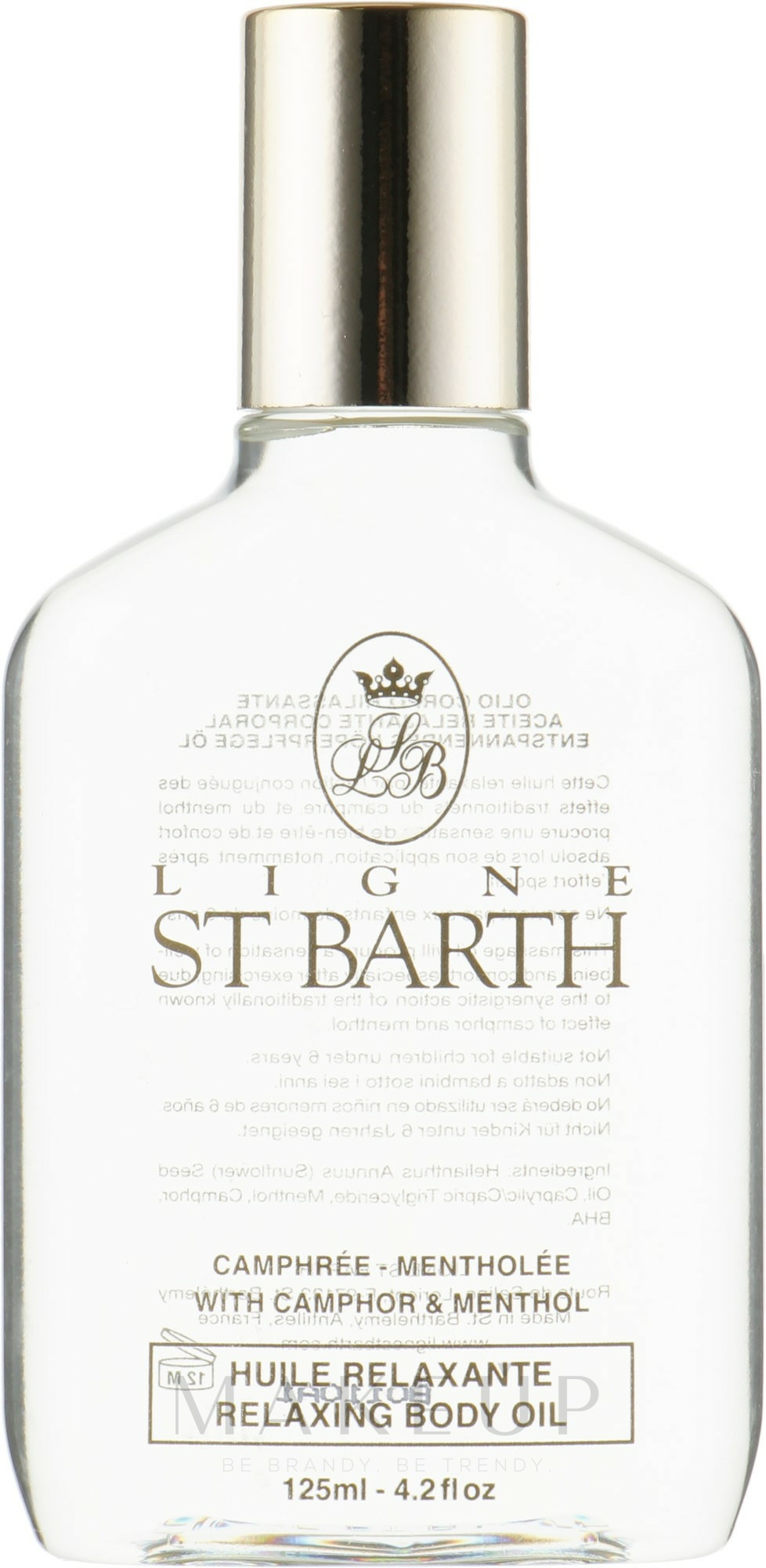 Kampfer- und Menthol-Körperöl - Ligne St Barth Relaxing Body Oil With Camphor & Menthol — Bild 125 ml