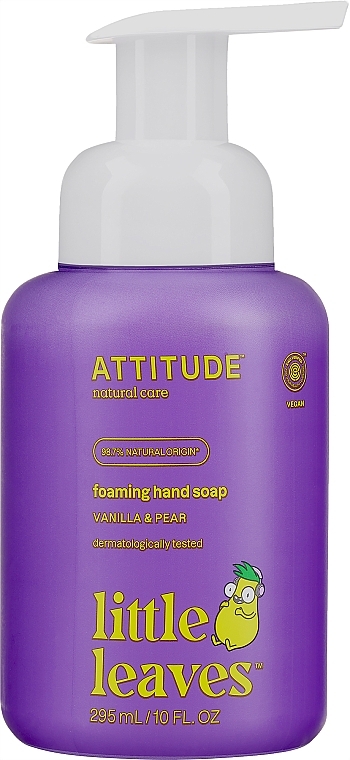 Natürliche schäumende Handseife mit Vanille- und Birnenduft - Attitude Foaming Hand Soap — Bild N1