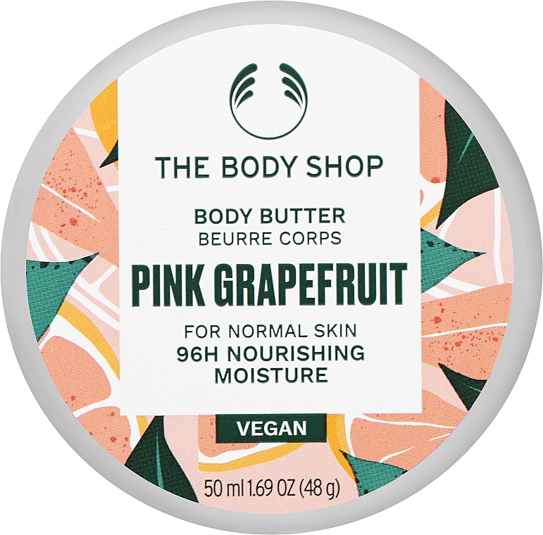 Feuchtigkeitsspendende Körperbutter mit Grapefruitkernöl und Sheabutter - The Body Shop Pink Grapefruit 96H Nourishing Moisture Body Butter — Bild N1