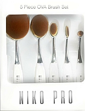 Düfte, Parfümerie und Kosmetik Make-up-Pinsel-Set - Niko Pro 5 Piece Ova Brush Set