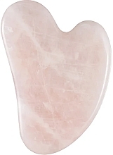 Gua Sha Gesichtsmassage-Platte aus Rosenquarz - Glov Pink Quartz Gua Sha Stone — Bild N1