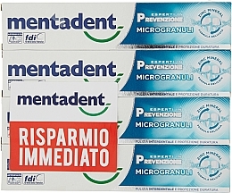 Düfte, Parfümerie und Kosmetik Zahnpasten-Set - Mentadent Microgranules Toothpaste (toothpaste/4x75ml)
