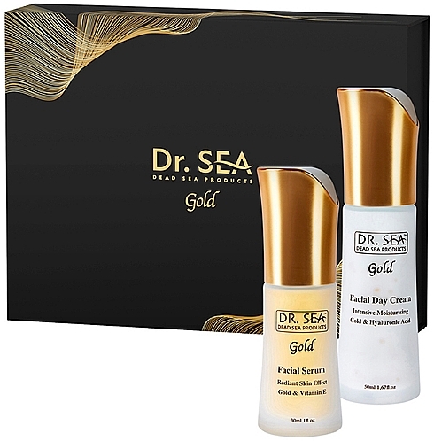 Set - Dr.Sea Gift Gold Box Radiant Skin (cr/50ml + ser/30ml) — Bild N1