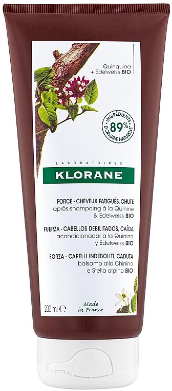 Haarspülung mit Edelweiß - Klorane Strength Tired Hair & Fall Conditioner With Quinine And Edelweiss Organic