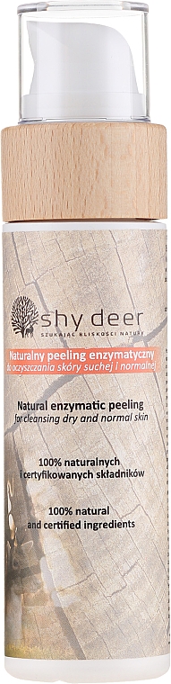 Enzymatisches Gesichtspeeling für trockene und normale Haut - Shy Deer Peeling