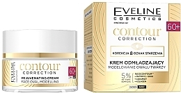 Verjüngende Gesichtsmodellierungscreme - Eveline Contour Correction Night and Day 60+ Rejuvenating Cream Face Oval Modeling — Bild N1