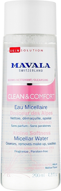 Weichmachendes Alpen-Mizellenwasser für empfindliche Haut - Mavala Clean & Comfort Alpine Softness Micellar Water — Bild N1