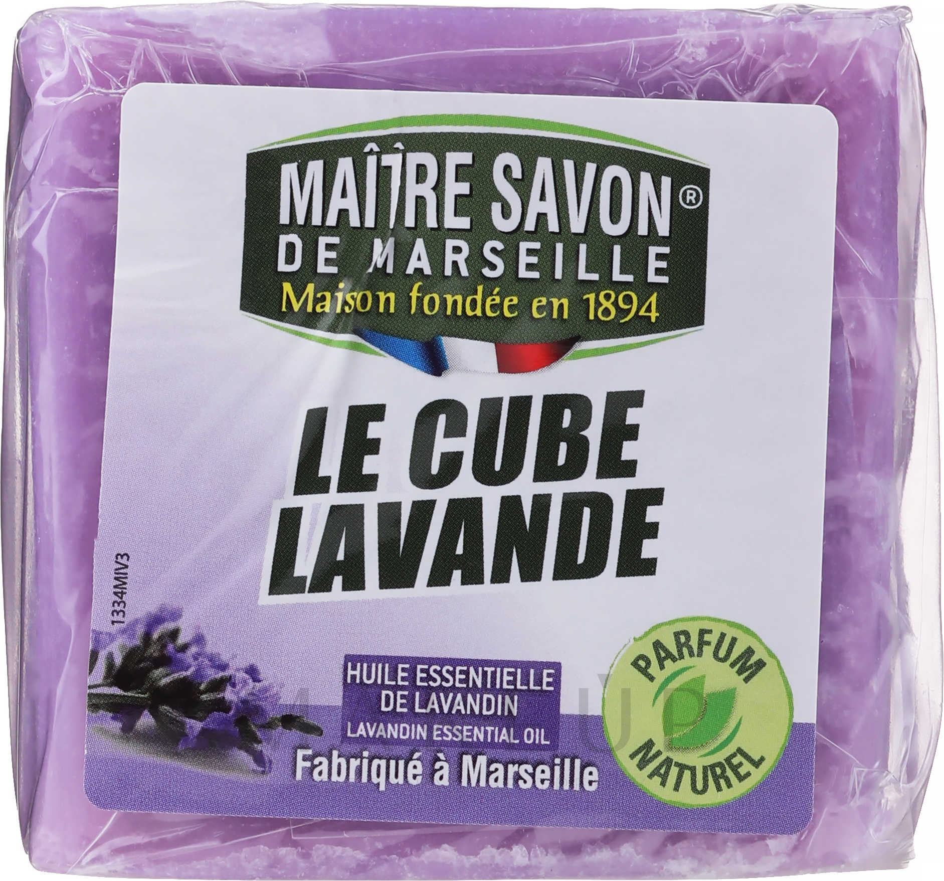 Feste Seife mit Lavendelöl - Maitre Savon De Marseille Savon De Provence Lavender Soap Bar — Bild 300 g