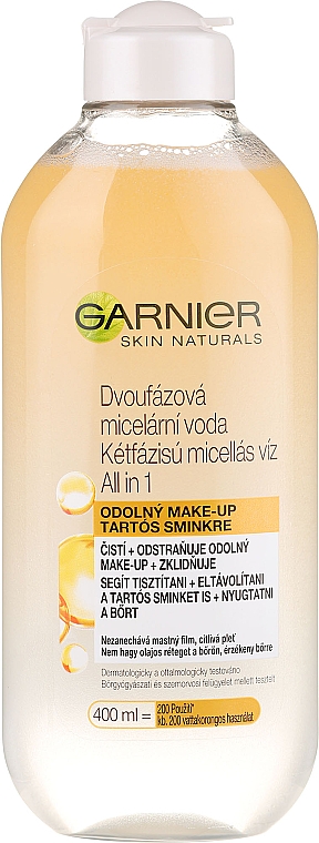 3in1 Zwei-Phasen-Mizellenwasser für jeden Hauttyp - Garnier Skin Naturals All in 1 Micellar Cleansing Water in Oil — Bild N1