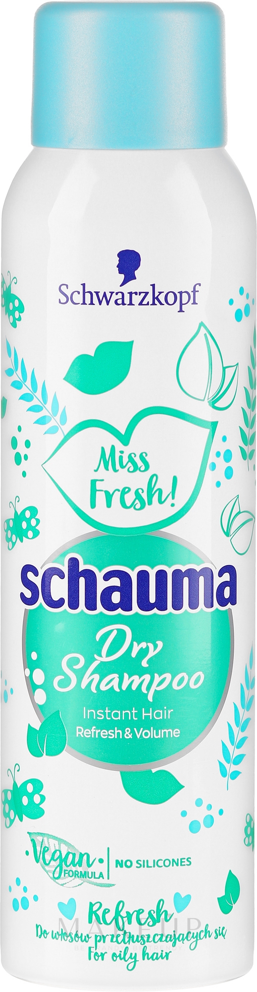 Trockenshampoo für fettiges Haar - Schwarzkopf Schauma Miss Fresh Dry Shampoo — Bild 150 ml