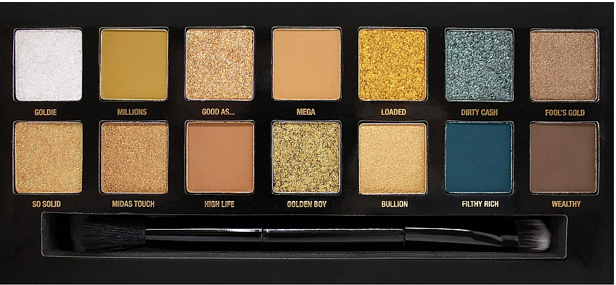 Lidschatten-Palette - W7 24K Gold Rush Eyeshadow Palette — Bild N3