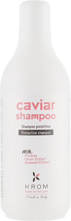 Schützendes Shampoo mit Proteinen, Kaviar- und Seetangextrakt - Krom Caviar Shampoo — Bild N4