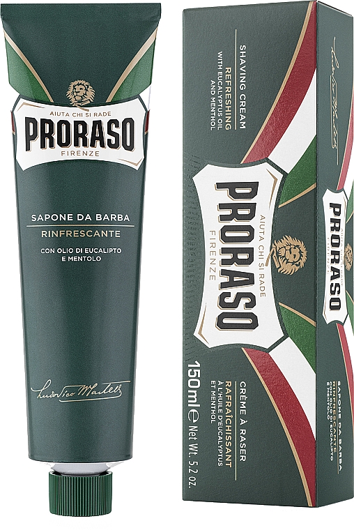 Rasiercreme mit Menthol und Eu­ka­lyp­tus - Proraso Green Shaving Cream