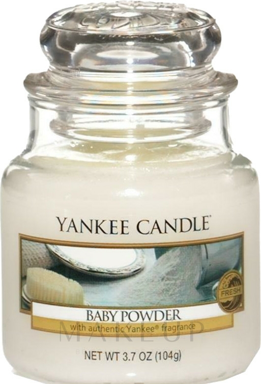Duftkerze im Glas Baby Powder - Yankee Candle Baby Powder Jar — Bild 104 g