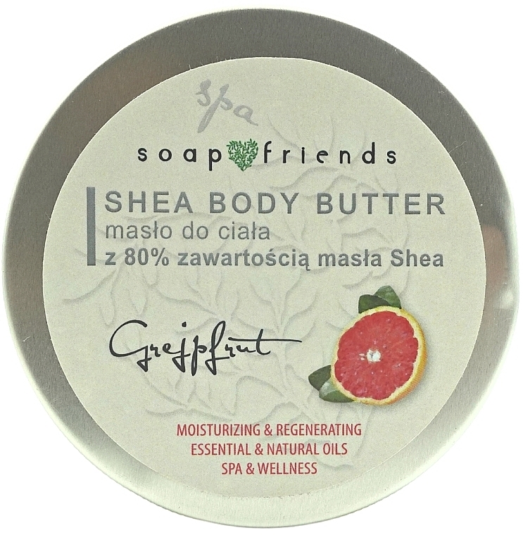 Körperbutter mit 80% Sheabutter Grapefruit - Soap&Friends Grapefruit Shea Body Butter — Bild N1