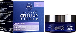 Zellerneuernde Anti-Aging Nachtcreme mit Kollagen und Hyaluronsäure - NIVEA Hyaluron Cellular Filler Night Cream — Bild N1