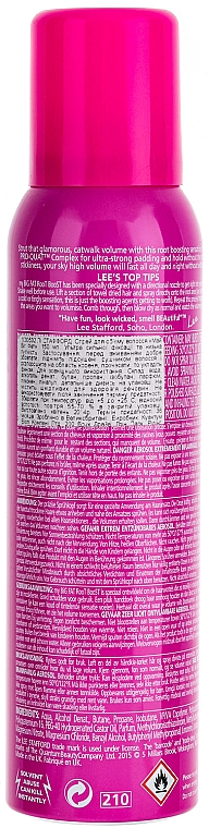 Volumengebendes Haarspray - Lee Stafford My Big Fat Mousse Spray — Bild N2