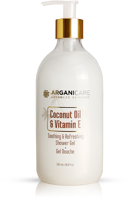 Duschgel mit Kokosöl - Arganicare Soothing & Refreshing Shower Gel Coconut Oil & Vitamin E — Bild N1