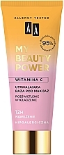 Düfte, Parfümerie und Kosmetik Fixierende Make-up Base mit Vitamin C - AA Beauty Power