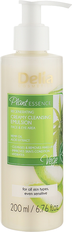 Gesichtsemulsion - Delia Plant Essence Creamy Cleansing Emulsion — Bild N1