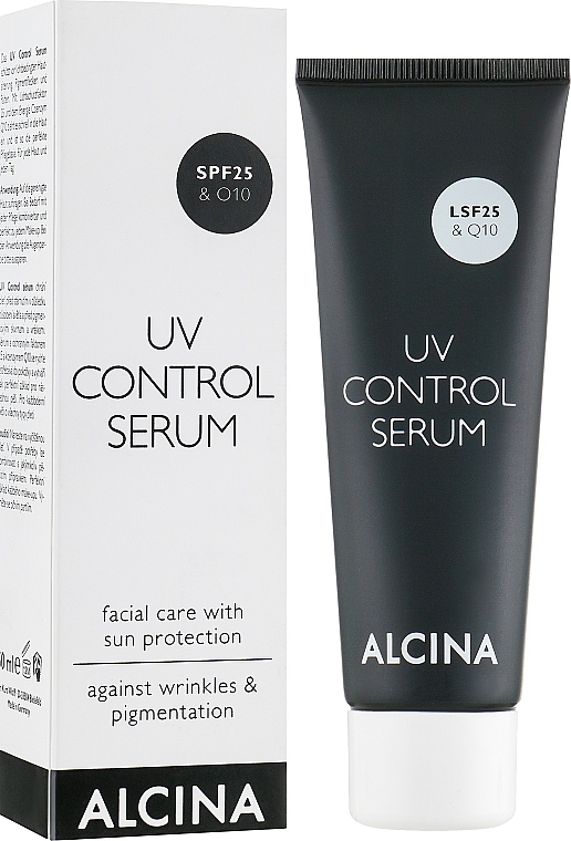 Gesichtspflege mit Sonnenschutz gegen Falten und Pigmentflecken - Alcina No1 UV Control Serum — Bild N1