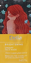 Düfte, Parfümerie und Kosmetik Creme-Gesichtsmaske - Delia Cosmetics Brightening Creamy Face Mask