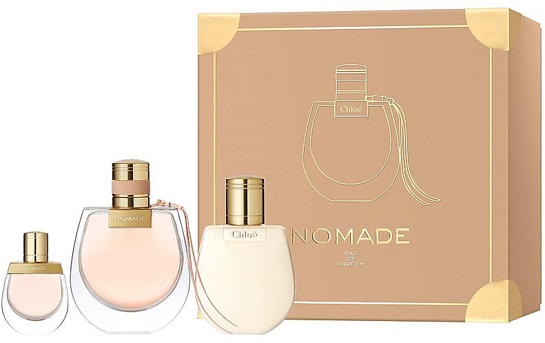 Chloé Nomade - Duftset (Eau de Parfum 75ml + Eau de Parfum (mini) 5ml + Körperlotion 100ml)