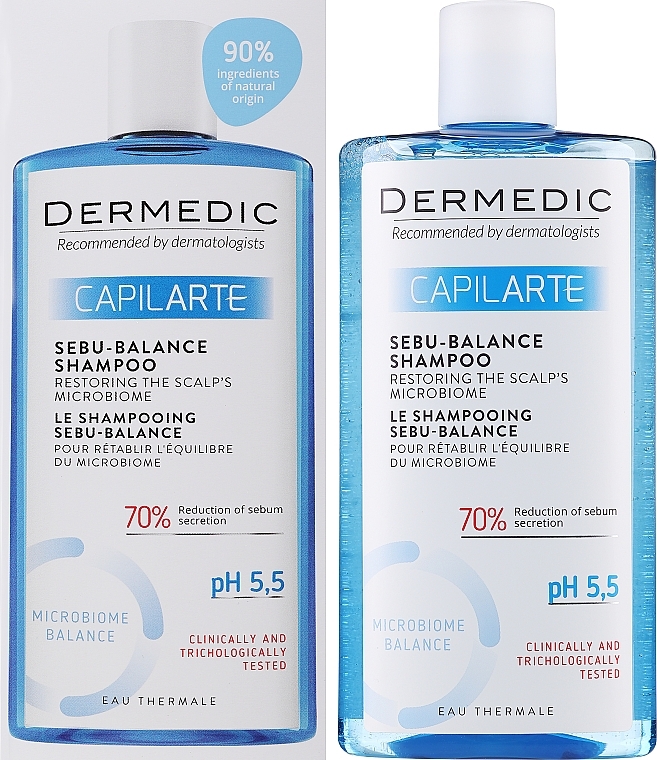 Revitalisierendes Haarshampoo mit Thermalwasser - Dermedic Capilarte Sebu-Balance Shampoo — Bild N2