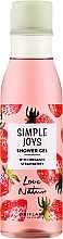 Duschgel mit Bio-Erdbeeren - Oriflame Love Nature Simple Joys Shower Gel — Bild N1