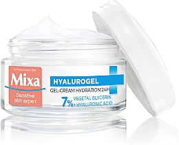 Feuchtigkeitsspendende Gel-Gesichtscreme mit Hyaluronsäure und Glycerin - Mixa Hydrating Hyalurogel Intensive Hydration — Bild N2