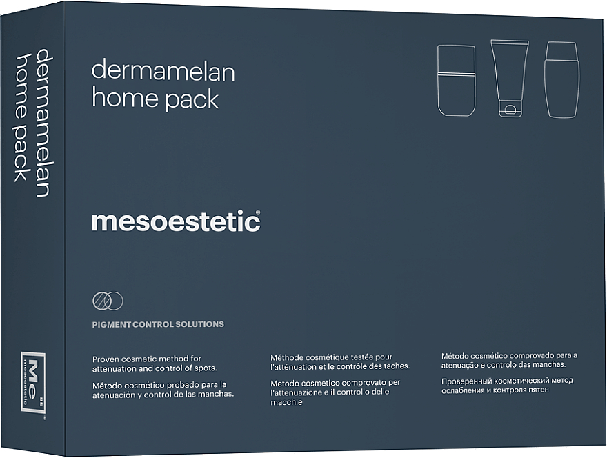 Set - Mesoestetic Dermamelan Home Pack (f/cr/30g + sunscreen/50ml + f/balm/50ml) — Bild N2