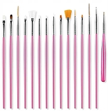 Düfte, Parfümerie und Kosmetik Pinselset für Nageldesign 15 St. rosa - Sunone Nail Air Brush 