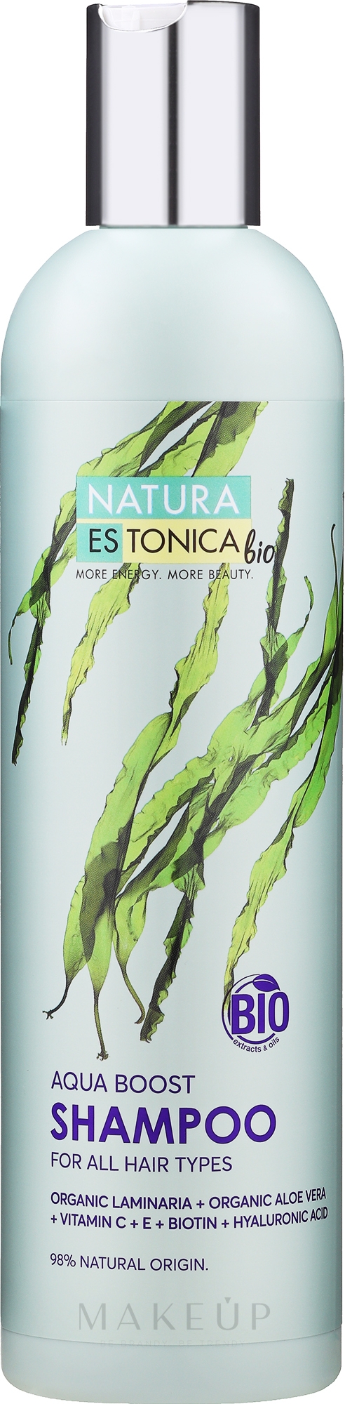 Feuchtigkeitsspendendes Shampoo für feines, coloriertes Haar - Natura Estonica Aqua Boos Shampoo — Bild 400 ml