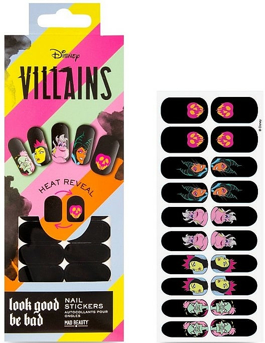 Dekorative Nagelsticker - Mad Beauty Disney Pop Villains Heat Reveal Nail Sitckers — Bild N2