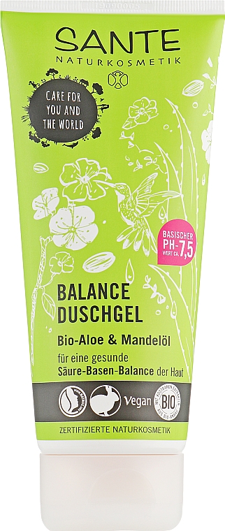 Bio-Duschgel mit Mandel und Aloe - Sante Balance Shower Gel — Bild N1